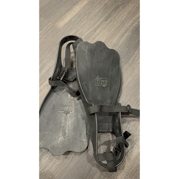 Outcast Other - Outcast Sporting Gear Float Tube‎ Kick Fins 20"x9" Black Adjustable Straps